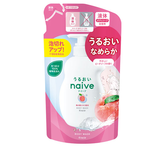 ナイーブ ボディソープ（桃の葉エキス配合） 詰替用 360mL