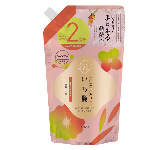 いち髪 濃密W保湿ケア シャンプー 詰替用2回分 640mL