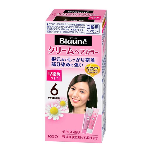 ブローネクリームヘアカラー　６　やや濃い栗色