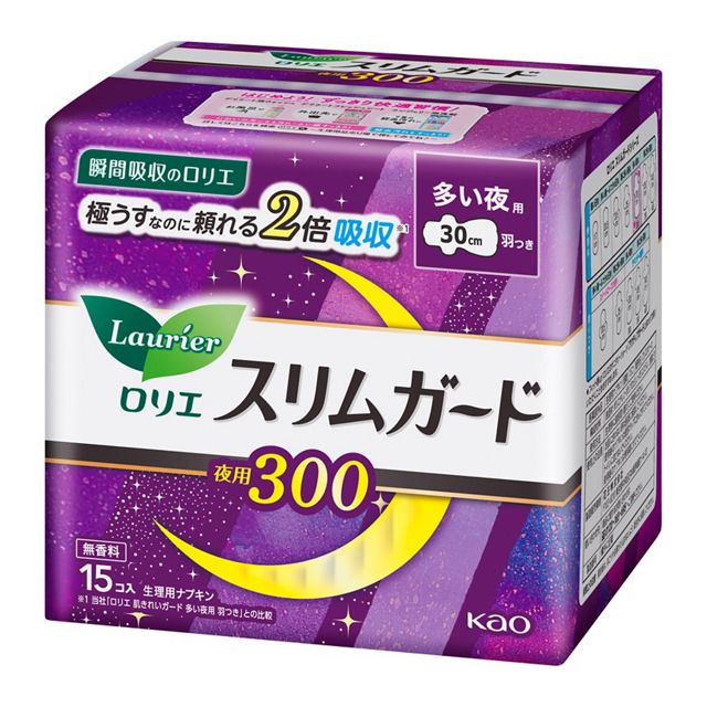 ロリエスリムガード　多い夜用３００　１５コ入