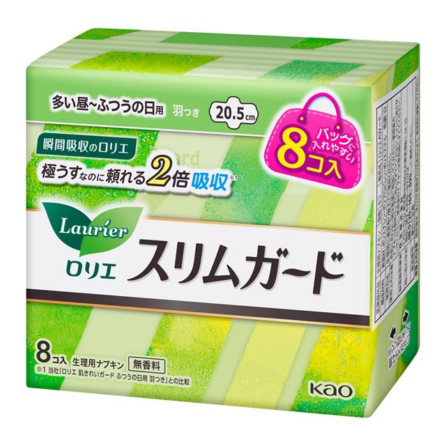 ロリエスリムガード　多い昼～ふつうの日用羽つき　ミニ８コ入