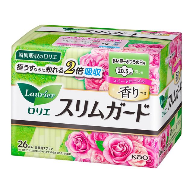 ロリエスリムガードローズ多い昼～ふつうの日羽つき２６コ入