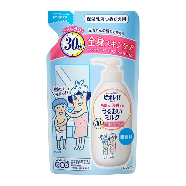 ビオレｕ角層まで浸透するうるおいミルク無香　つめかえ用