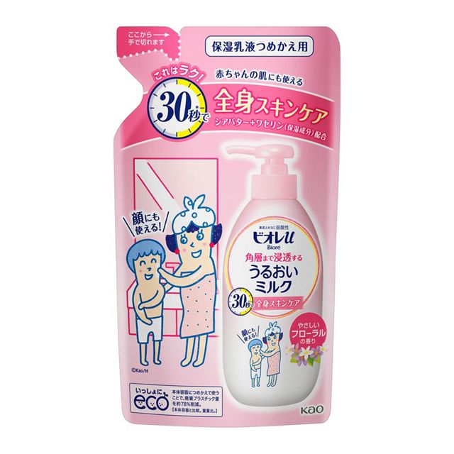 ビオレｕ角層まで浸透するうるおいミルクフローラル　つめかえ用