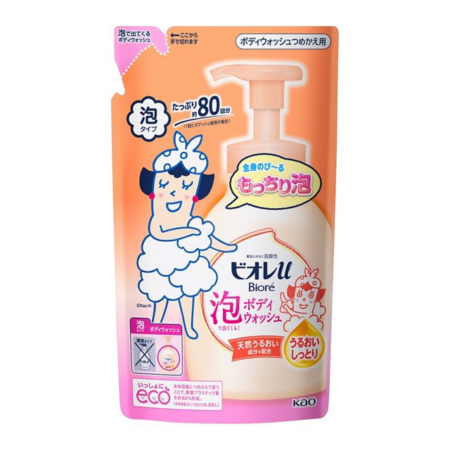 ビオレｕ泡で出てくるボディウォッシュ　うるおいしっとり　つめかえ用