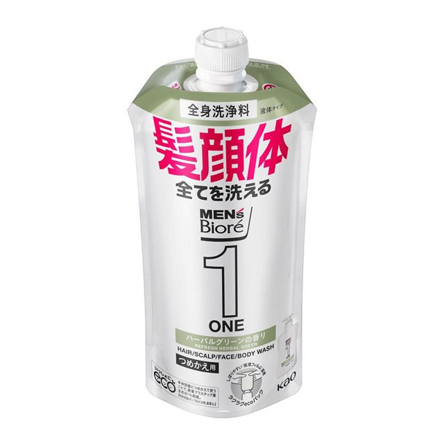 ＭビオレＯＮＥ　全身洗浄料　ハーバルグリーン　つめかえ用