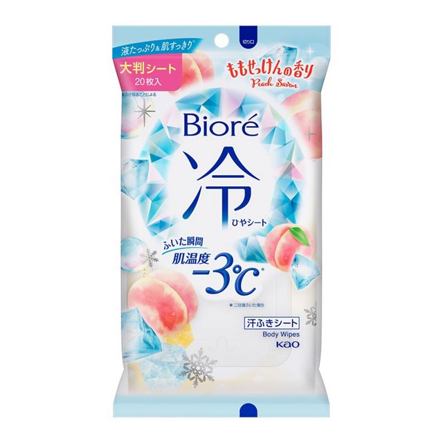 ビオレ冷シート　ももせっけん
