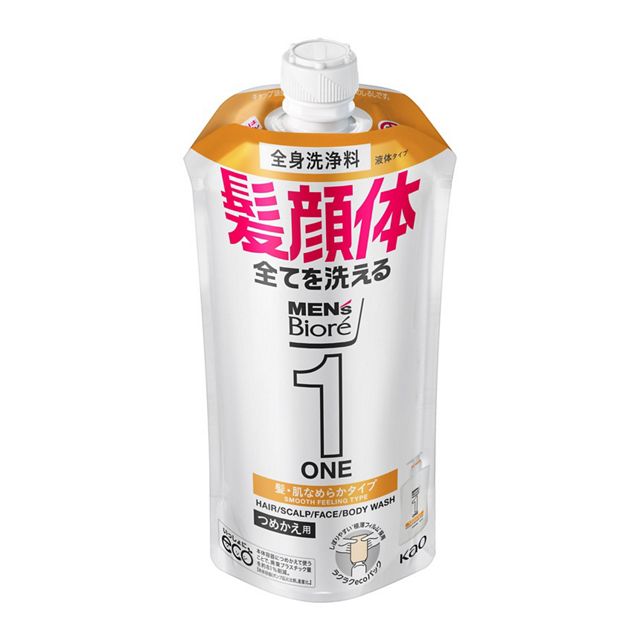 ＭビオレＯＮＥ　全身洗浄料　髪・肌なめらかタイプ　つめかえ用