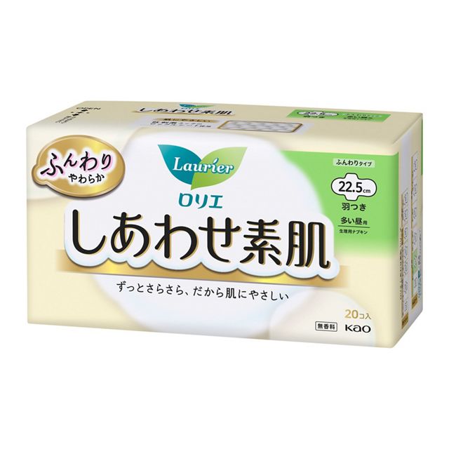 ロリエしあわせ素肌　多い昼用羽つき　２０コ入