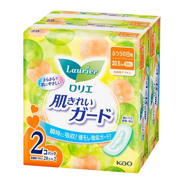 ロリエ　肌きれいガード　　昼用　羽なし　２８コ入×２