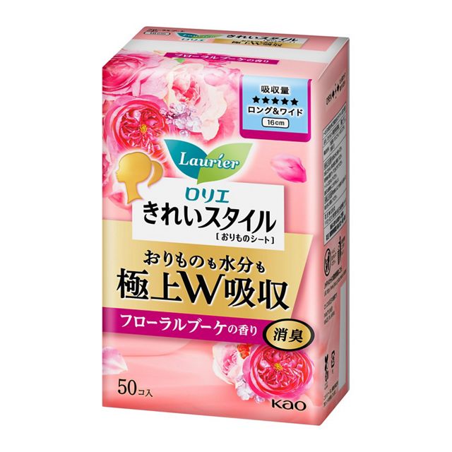 ロリエ　きれいスタイル　極上Ｗ吸収　ロング＆ワイド　フローラルブーケ
