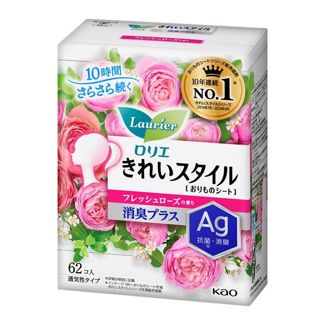 ロリエ　きれいスタイル　フレッシュローズの香り　消臭プラス６２コ入