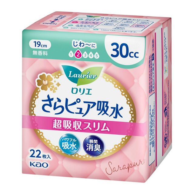 ロリエ　さらピュア吸水　超吸水スリム　３０ｃｃ　２２枚