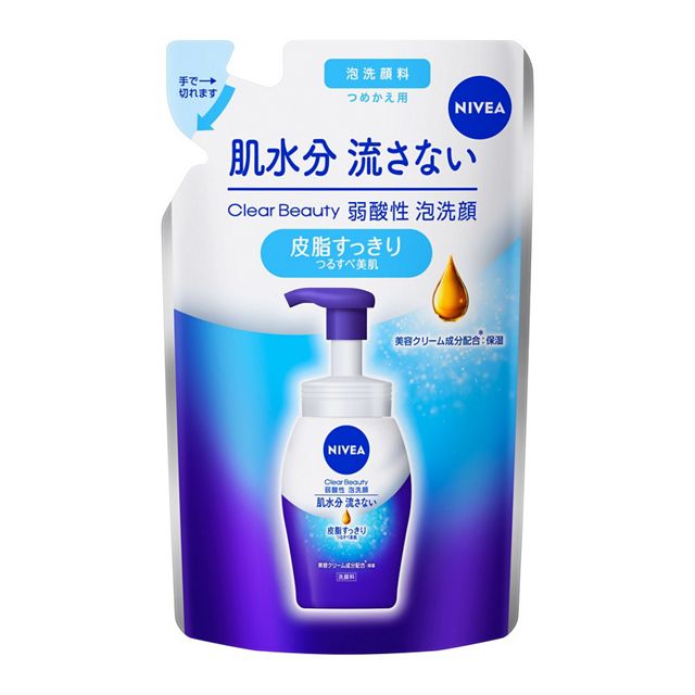 ニベア　クリアビューティー泡洗顔　皮脂すっきり　詰替