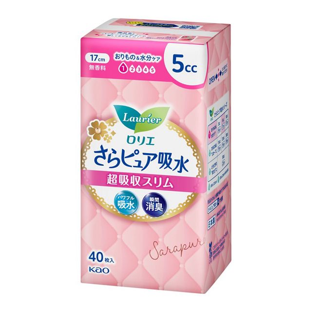 ロリエ　さらピュア吸水　超吸水スリム　５ｃｃ　４０枚