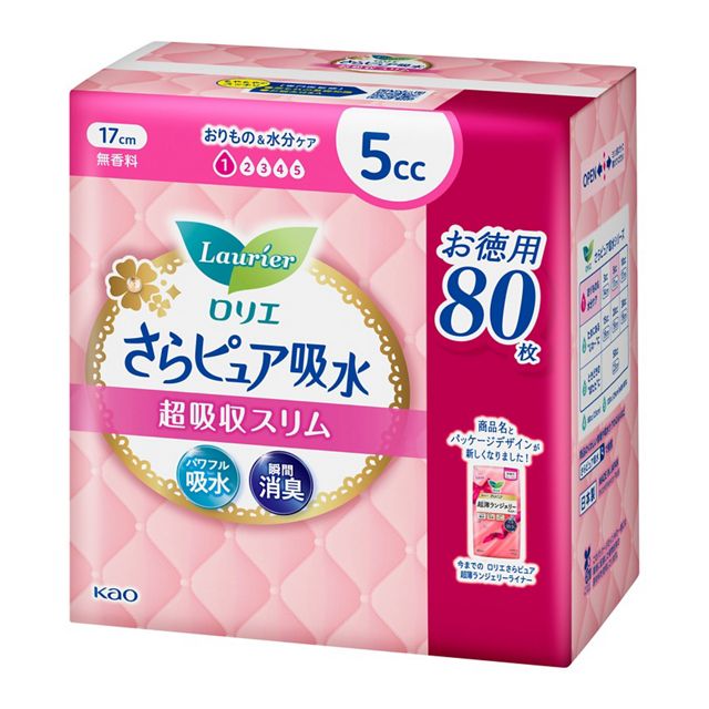 ロリエ　さらピュア吸水　超吸水スリム　５ｃｃスーパージャンボ