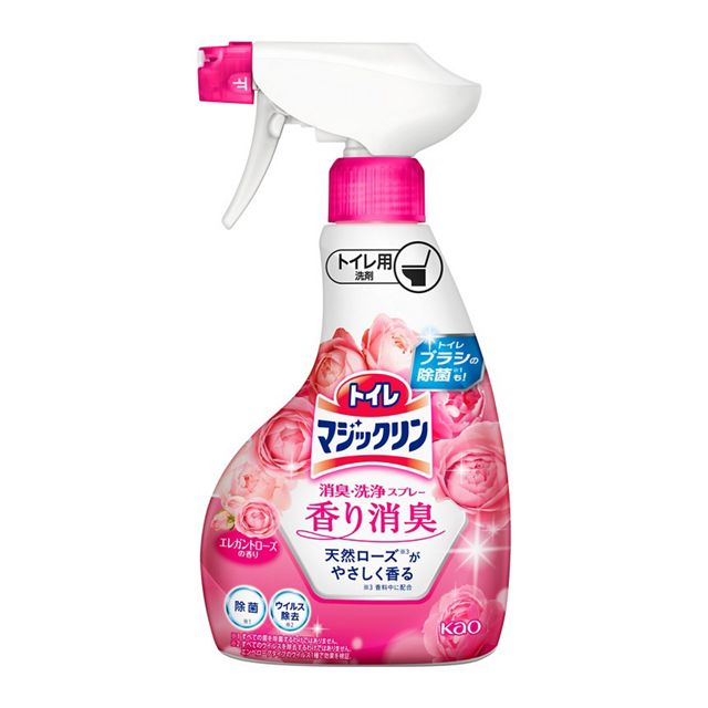 トイレマジックリン消臭・洗浄スプレー　香り消臭　エレガントローズ　本体