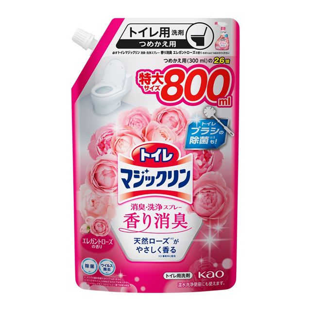 トイレマジックリン消臭・洗浄ＳＰ　香り消臭　エレガントローズ　替８００