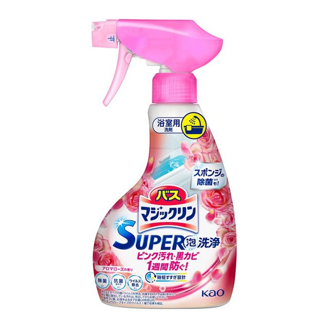 バスマジックリン　ＳＵＰＥＲ泡洗浄　アロマローズ　本体