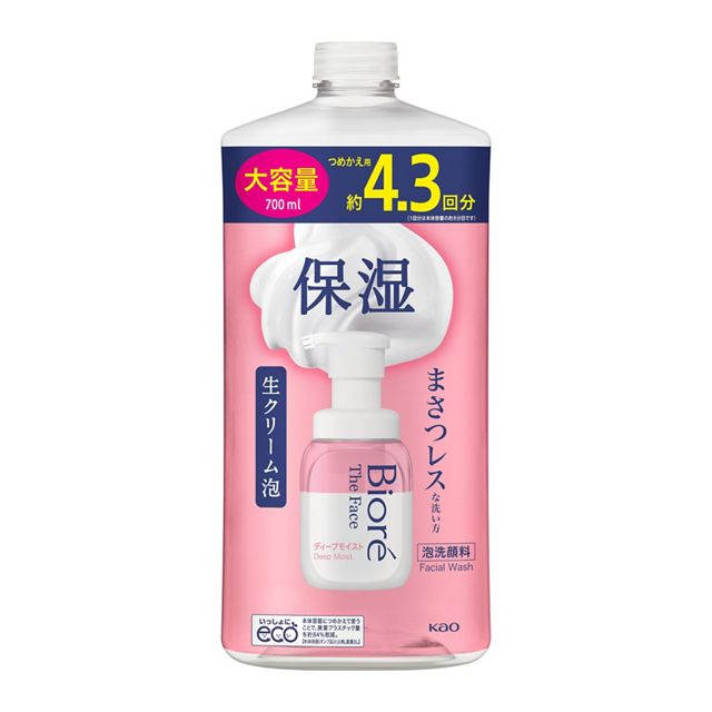 ビオレ　ザフェイス　泡洗顔料　ディープモイスト　つめかえ用７００ｍｌ