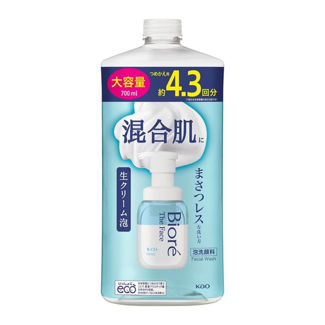 ビオレ　ザフェイス　泡洗顔料　モイスト　つめかえ用７００ｍｌ