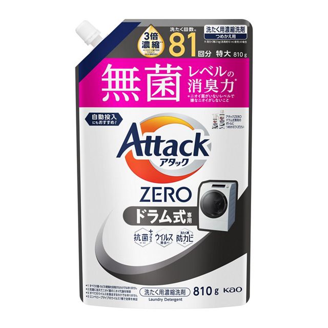 アタックＺＥＲＯ　ドラム式専用　つめかえ用８１０ｇ