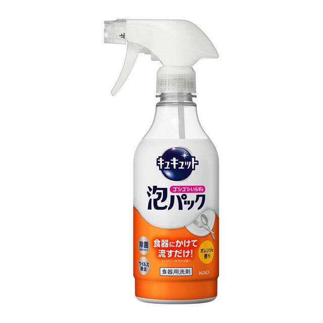 キュキュット　ゴシゴシいらずの泡パック　オレンジの香り　本体　４３０ｍｌ