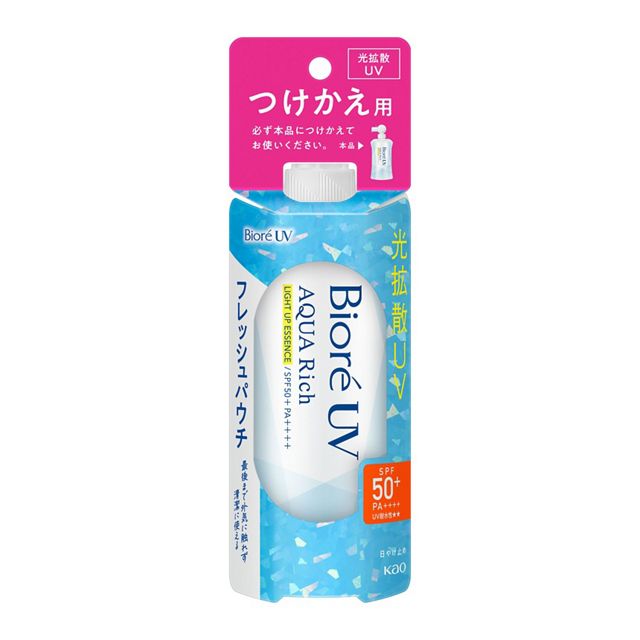 ビオレ　ＵＶ　アクアリッチ　ライトアップエッセンス　フレッシュパウチ１２０ｇ　つけかえ用