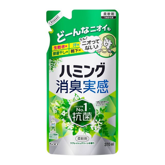 ハミング消臭実感　リフレッシュグリーンの香り　つめかえ用　３７０ｍｌ