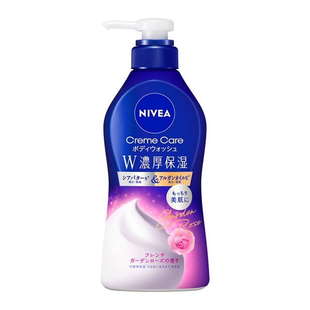 ニベア　クリームケアＢＷ　Ｗ濃厚保湿　フレンチローズ　ポンプ　４６０ｍｌ