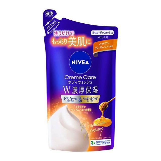 ニベア　クリームケアＢＷ　Ｗ濃厚保湿　イタリアンハニー　つめかえ用　３４０ｍｌ