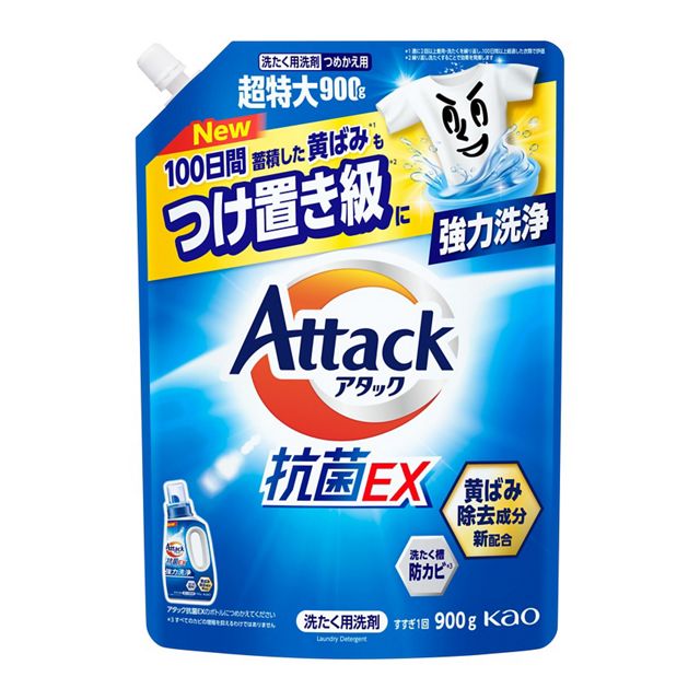 アタック抗菌ＥＸ　つめかえ用９００ｇ