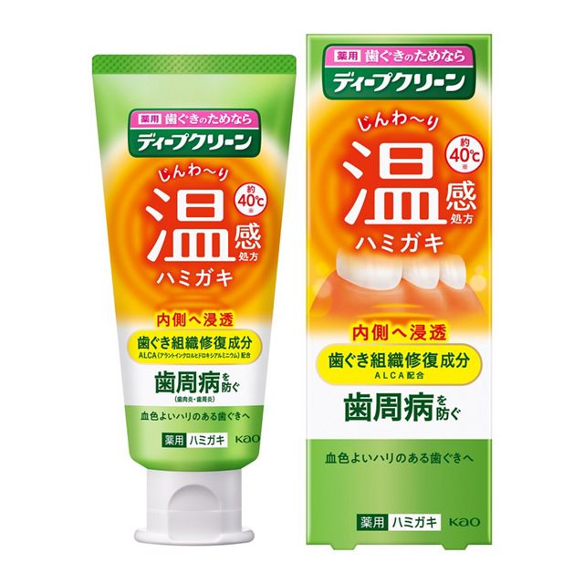ディープクリーン　歯ぐき浸透温感ハミガキ　ゆずミント　８５ｇ