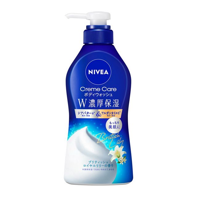 ニベア　　クリームケアＢＷ　Ｗ濃厚保湿　ロイヤルリリー　ポンプ　４６０ｍｌ