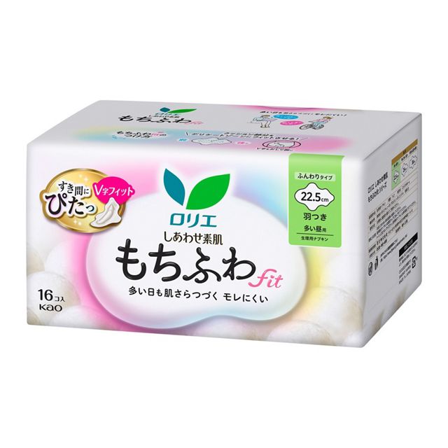 ロリエ　しあわせ素肌　もちふわｆｉｔボリュームパック　多い昼用２２．５ｃｍ羽つき　３０個