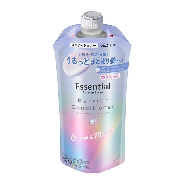 エッセンシャル　プレミアム　うるおいバリアコンディショナー　グロウ＆モイスト　つめかえ用　３４０ｍｌ