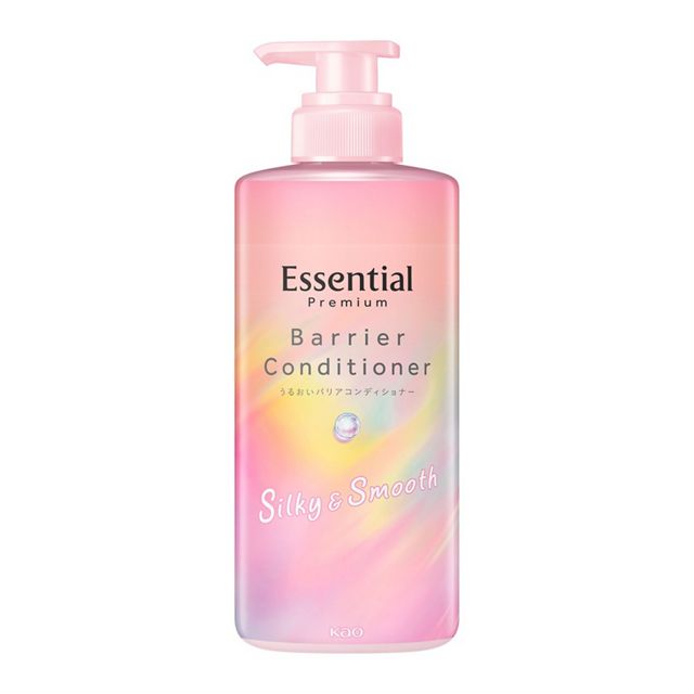 エッセンシャル　プレミアム　うるおいバリアコンディショナー　シルキー＆スムース　ポンプ　４５０ｍｌ