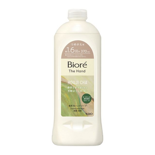 ビオレ　ザ　ハンド　泡ハンドソープ　静寂と安らぎのある芳醇ほうじ茶の香り　つめかえ用３７０ｍｌ