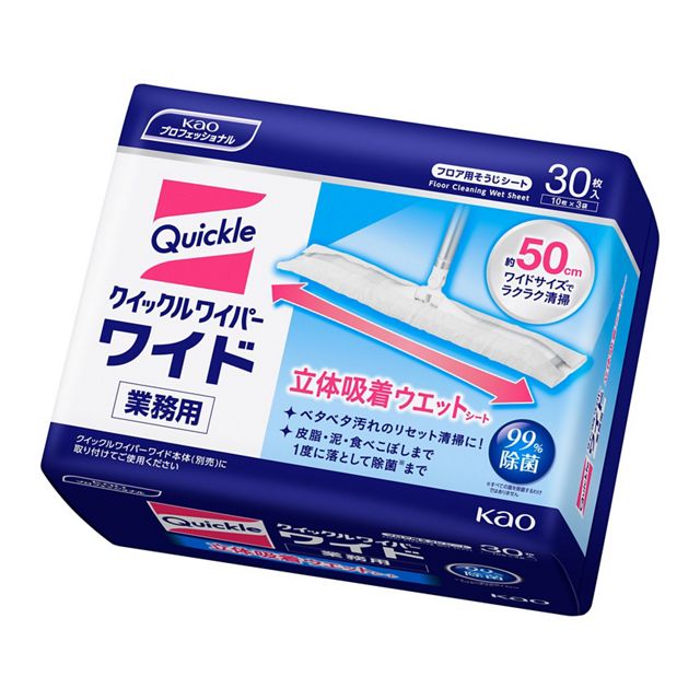 クイックルワイパー立体ウェットシート業務用１０枚×３