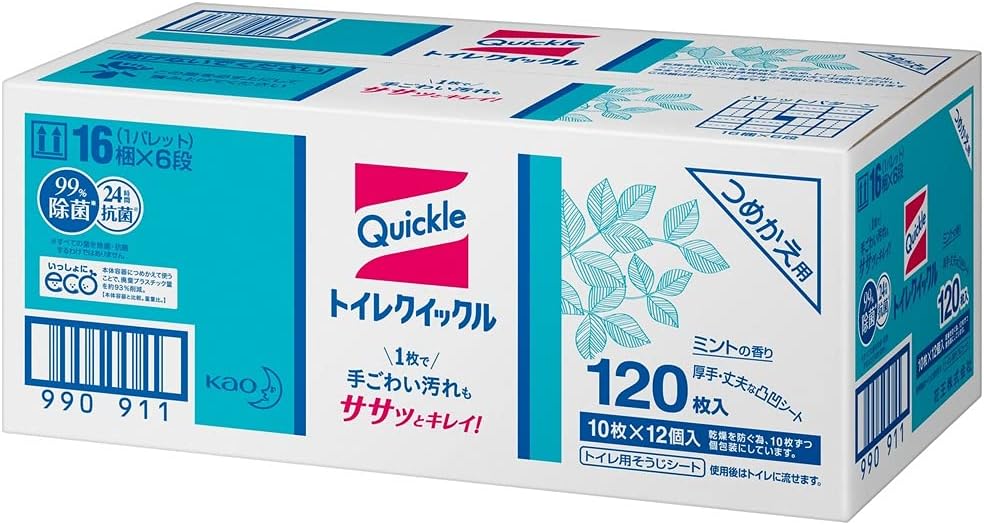トイレクイックル　詰替用１０枚×１２袋