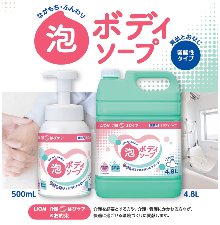 ＬＩＯＮ介護　はぴケア泡ボディソープ