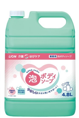 ＬＩＯＮ介護はぴケア泡ボディソープ　４．８Ｌ