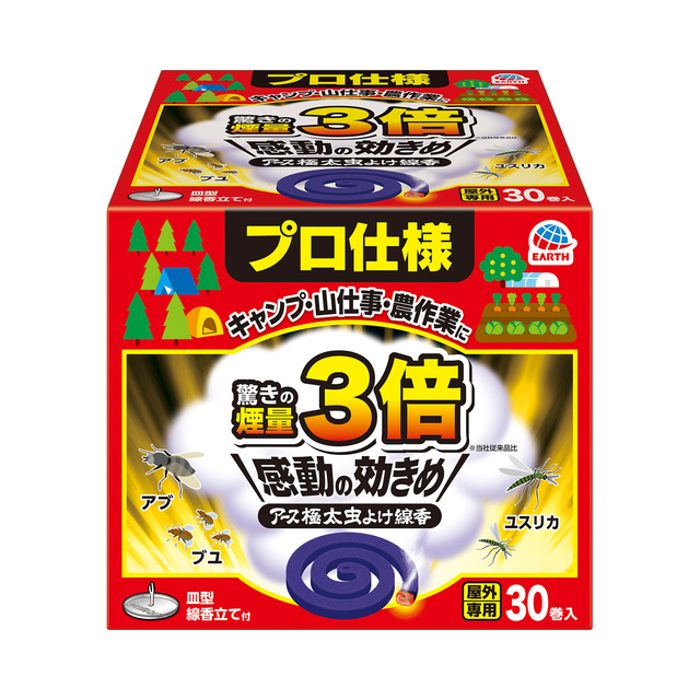 アース極太虫よけ線香　３０巻箱入