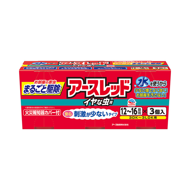 アースレッド　イヤな虫用　１２～１６畳用　３個パック