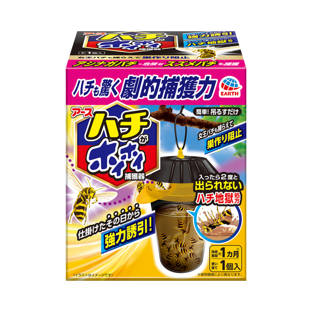 ハチがホイホイ