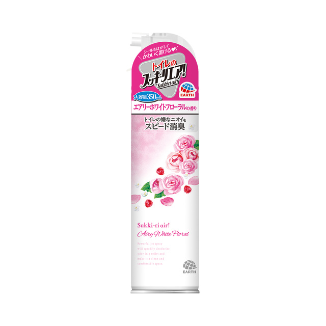 スッキーリエア！　トイレ用　可憐なホワイトフローラル