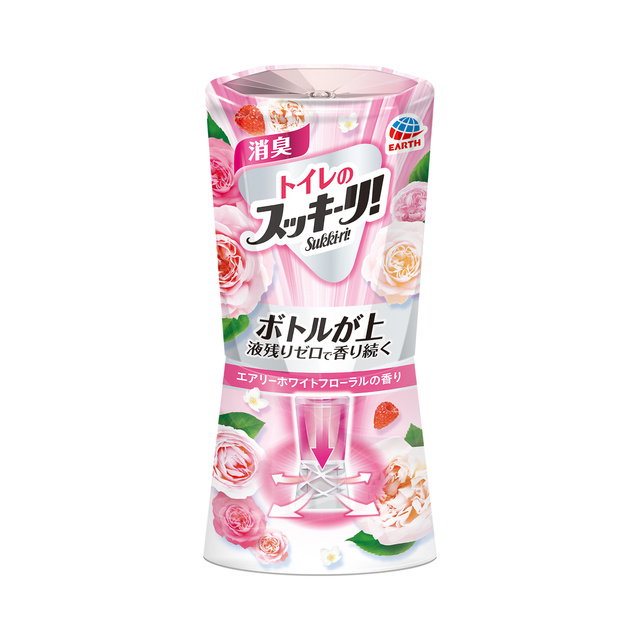 スッキーリ！　トイレ用　可憐なホワイトフローラル