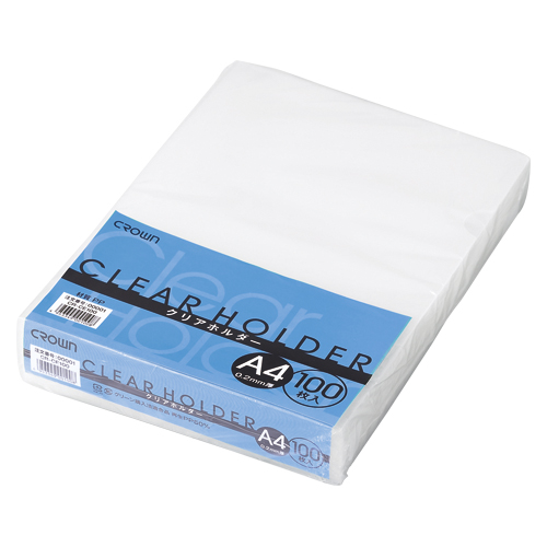クラウン　ＣＲ－ＣＥ１００　クリアホルダーＡ４　１００枚入