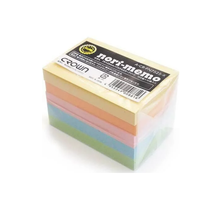 クラウン　Ａ－ＣＲ－ＦＮ７５２５－Ｘ　ふせん　ｎｏｒｉ－ｍｅｍｏ　１０冊入