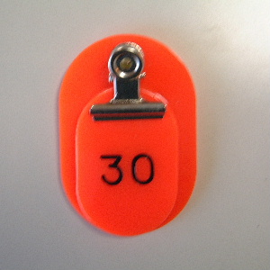 クラウン　ＣＲ－ＯＹ５０－Ｒ　親子札　１－５０　赤